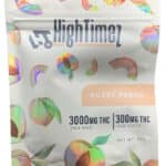 high timez 3000mg gummies fuzzy peach