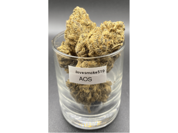 Ace Of Spades indica dominated hybrid dried cannabis flower buds