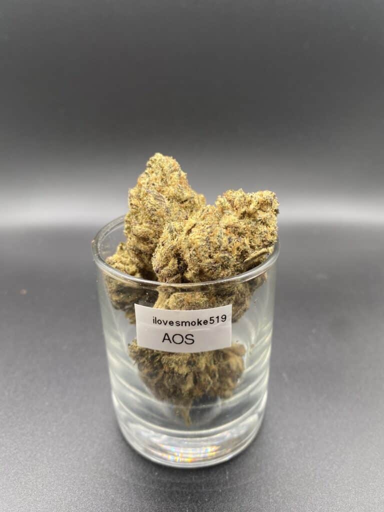 Ace Of Spades indica dominated hybrid dried cannabis flower buds