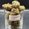 Hand-trimmed Ice Cream Cake cannabis flower buds with a natural structure and visible detail.