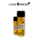 Honey Oil 5g cannabis concentrate with golden colour and thick texture
