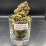 Purple Haze cannabis flower buds with a hand-trimmed finish and defined natural structure.