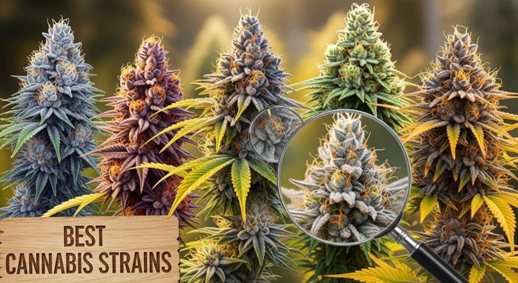 Couple enjoying a quiet hotel evening in Niagara Falls with cannabis edibles and flower